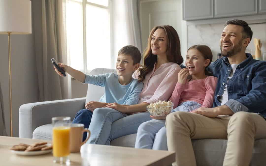 family enjoying clean air conditioning