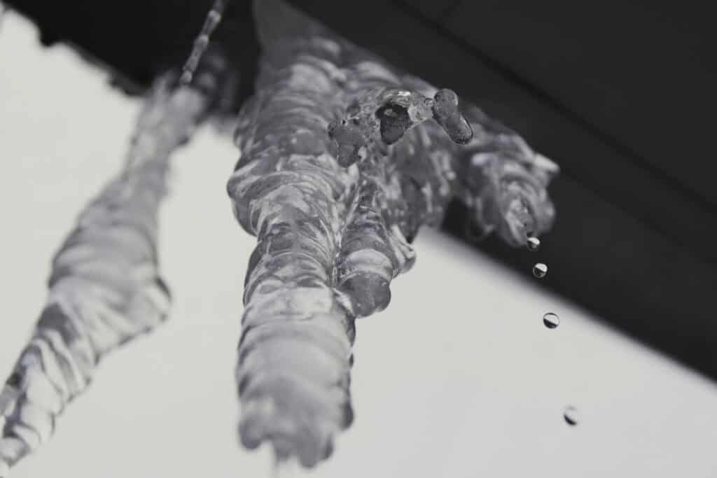Ice dripping from AC unit