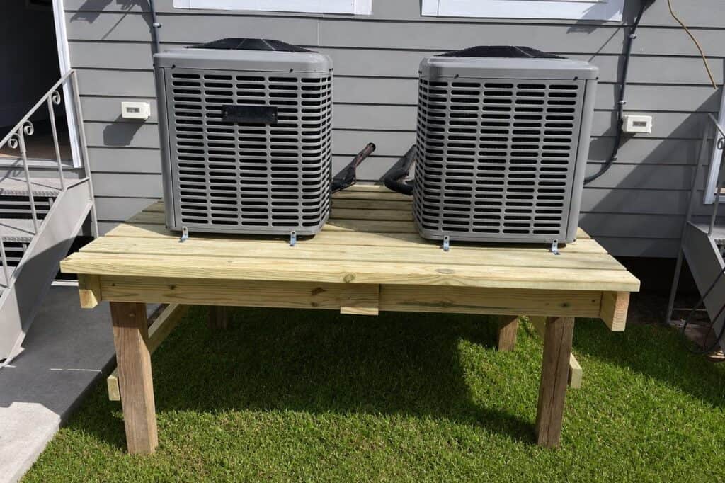 2 new ac units installed outside in Louisiana